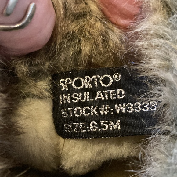 SNOW BOOTS SPORTO fur lined Gold Winter. Great condition size 6 1/2 - Picture 3 of 8